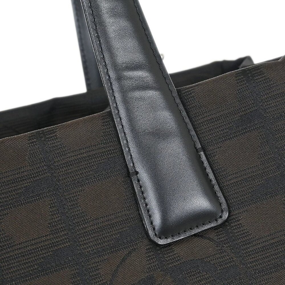 Chanel Brown Black Jacquard Nylon Travel Line Tote Bag 135468 - Picture 5 of 10